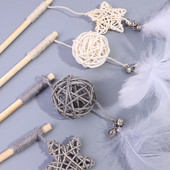 Undiță de pescuit tip jucărie pisică cu pandantive diferite