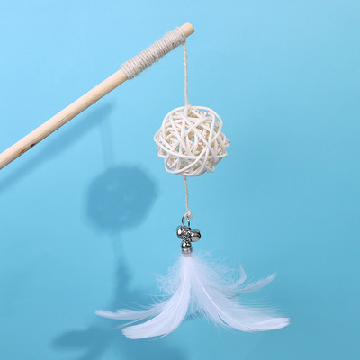 Undiță de pescuit tip jucărie pisică cu pandantive diferite