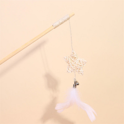 Undiță de pescuit tip jucărie pisică cu pandantive diferite