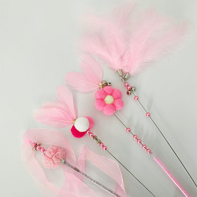 Õngeritv mänguasi udusulgede ja sulgedega