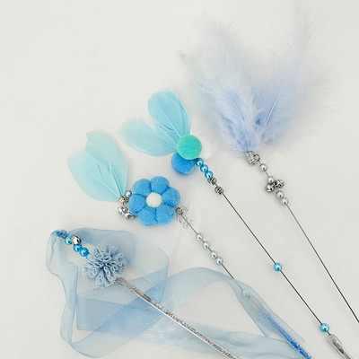 Õngeritv mänguasi udusulgede ja sulgedega