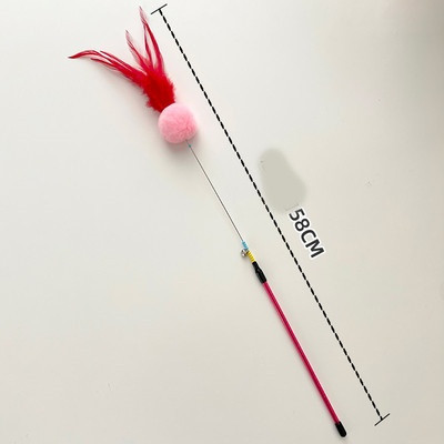 Igračka štap za pecanje s mačjim pompom