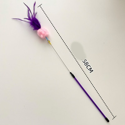 Igračka štap za pecanje s mačjim pompom