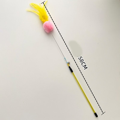 Igračka štap za pecanje s mačjim pompom