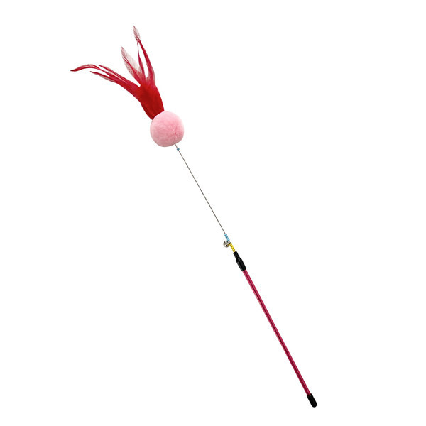 Igračka štap za pecanje s mačjim pompom