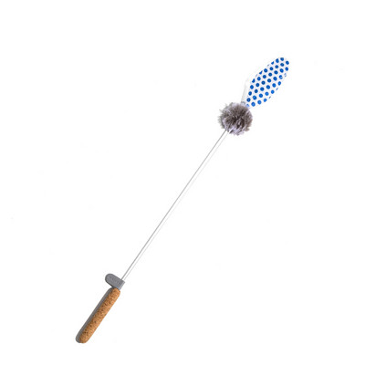 Jucărie distractivă pentru pisici cu pene și pompon