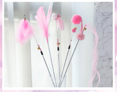 Διασκεδαστικό παιχνίδι γάτας με φτερά - ένα σετ τριών ή περισσότερων τεμαχίων