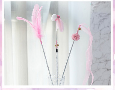 Διασκεδαστικό παιχνίδι γάτας με φτερά - ένα σετ τριών ή περισσότερων τεμαχίων