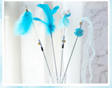 Διασκεδαστικό παιχνίδι γάτας με φτερά - ένα σετ τριών ή περισσότερων τεμαχίων