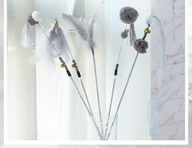 Διασκεδαστικό παιχνίδι γάτας με φτερά - ένα σετ τριών ή περισσότερων τεμαχίων