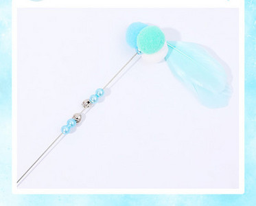 Undiță jucărie cu pandantiv pentru pisici