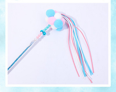 Undiță jucărie cu pandantiv pentru pisici