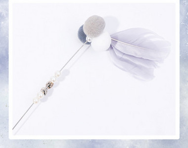 Undiță jucărie cu pandantiv pentru pisici