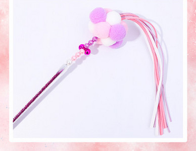 Undiță jucărie cu pandantiv pentru pisici