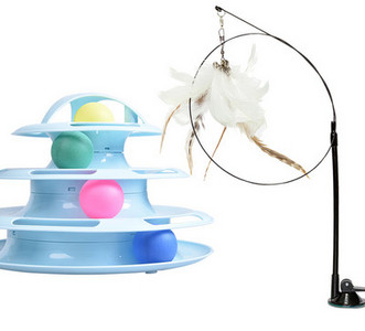 Jucărie pentru pisici cu pandantiv - mai multe modele