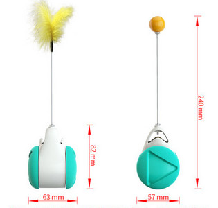 Jucărie pentru pisici cu o minge în diferite culori