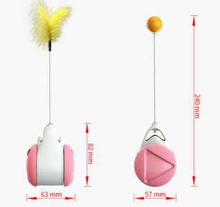 Jucărie pentru pisici cu o minge în diferite culori