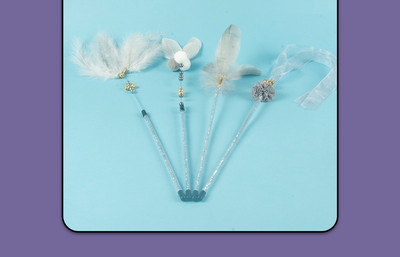 Jucărie pentru pisici - cu pene