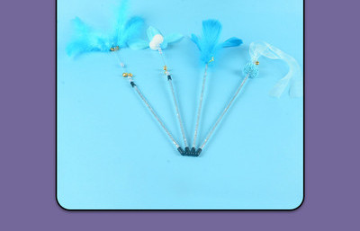 Jucărie pentru pisici - cu pene