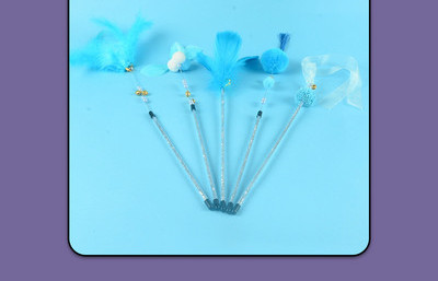 Jucărie pentru pisici - cu pene