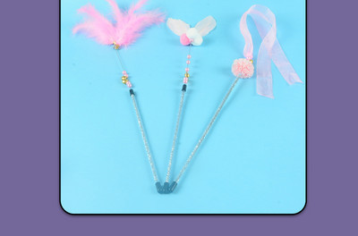 Jucărie pentru pisici - cu pene