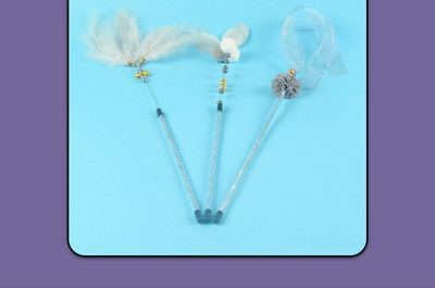 Jucărie pentru pisici - cu pene