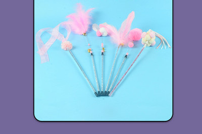 Jucărie pentru pisici - cu pene