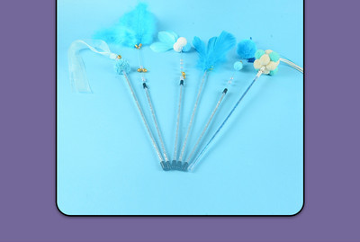 Jucărie pentru pisici - cu pene