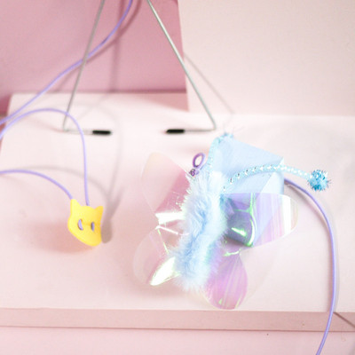 jucărie distractivă pentru pisici tip undiță - mai multe modele