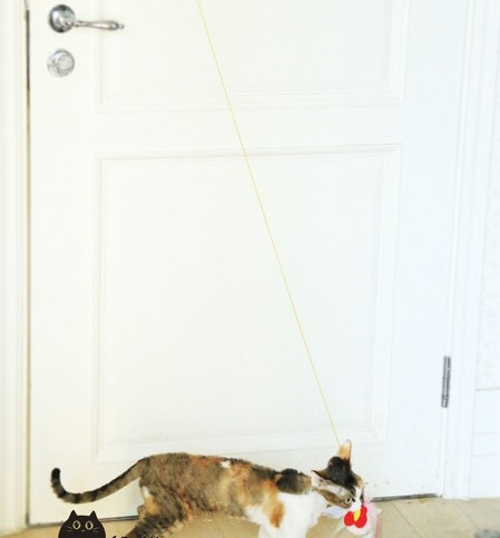 jucărie distractivă pentru pisici tip undiță - mai multe modele