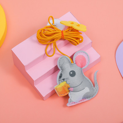 Πολύχρωμο μενταγιόν γάτας κατάλληλο για παιχνίδι