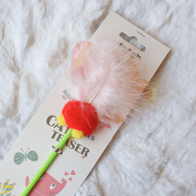 Undiță de pescuit tip jucărie pisică colorată