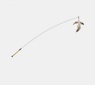 Καλάμι για παιχνίδι γάτας με διαφορετικά μενταγιόν