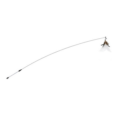 Καλάμι για παιχνίδι γάτας με διαφορετικά μενταγιόν