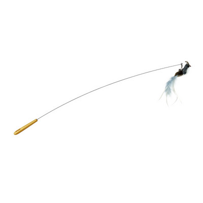 Καλάμι για παιχνίδι γάτας με διαφορετικά μενταγιόν