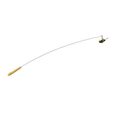 Καλάμι για παιχνίδι γάτας με διαφορετικά μενταγιόν