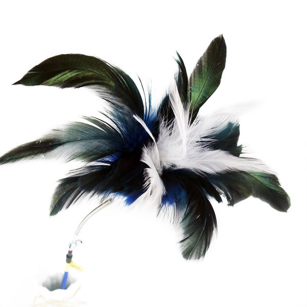 Mänguasi sobib sulgedega kassidele