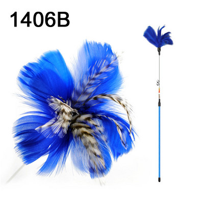 Kassi mängupulk sulgedega