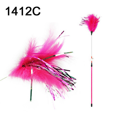 Kassi mängupulk sulgedega