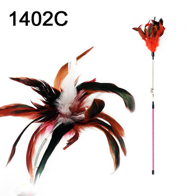 Kassi mängupulk sulgedega