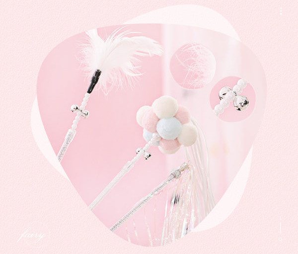 Set od tri štapa za pecanje tipa igračaka za mačke