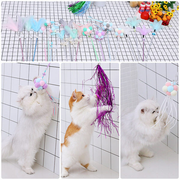 Set od tri štapa za pecanje tipa igračaka za mačke