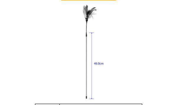 Jucărie pentru pisici cu pene și un băț
