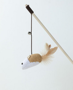 Undiță jucărie pentru pisici