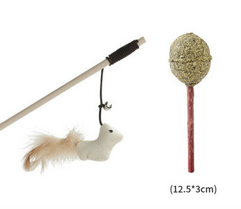 Undiță jucărie pentru pisici