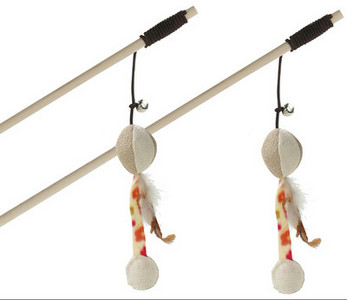 Undiță jucărie pentru pisici