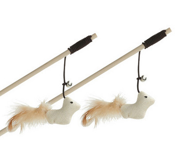 Undiță jucărie pentru pisici