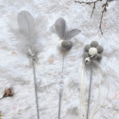 Jucărie pisică cu pene - mai multe modele