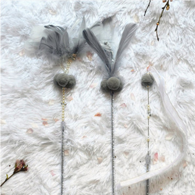 Jucărie pisică cu pene - mai multe modele