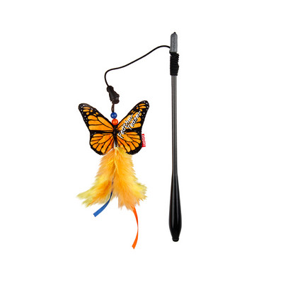 Undiță de pescuit jucărie pisică cu pene